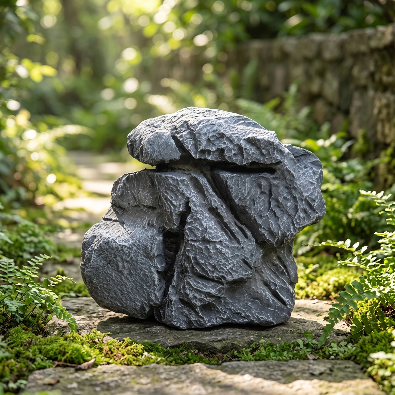 Artificial Rock Realistic Faux Stone Fake Boulder Irregular Decor Textured for Landscapers, Garden, Courtyard