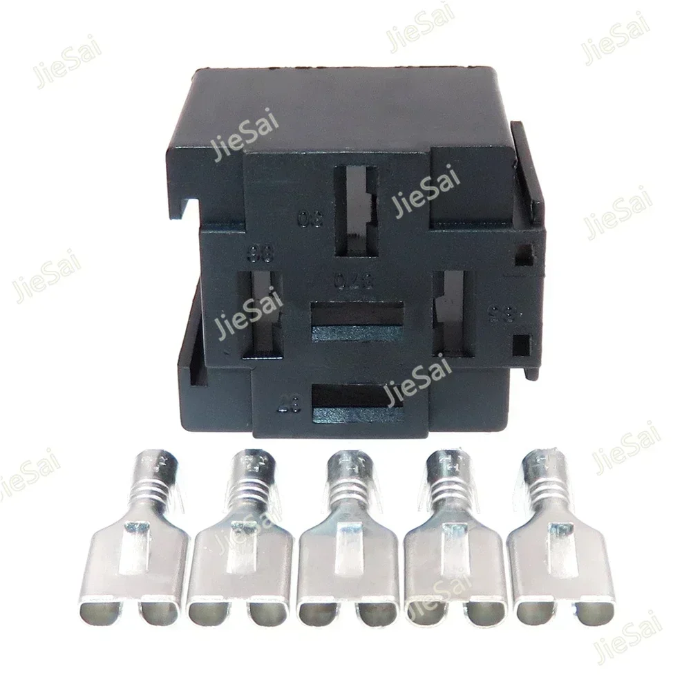5 Pin 6.3 Series High Current Car Plug Auto Relay Wiring Harness Connector Unsealed Plastic Housing Socket