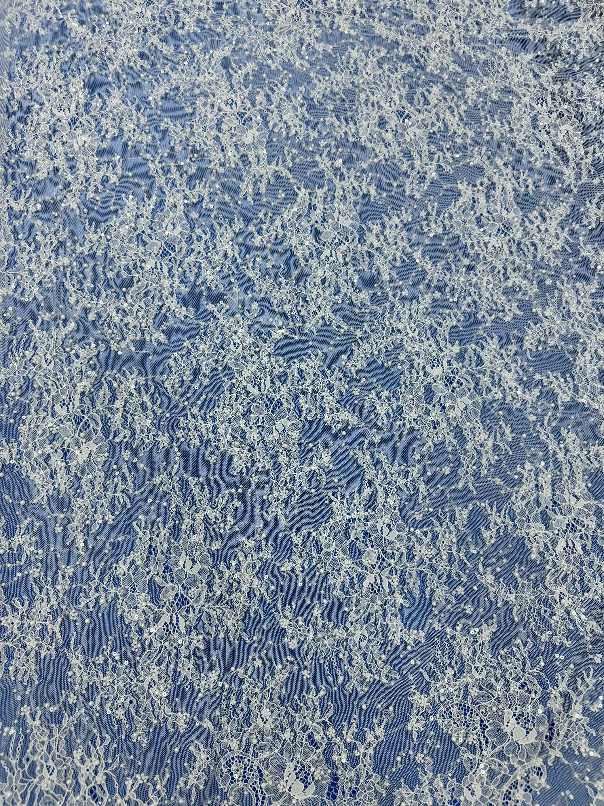 

Плотная блестящая сетка, сценические костюмы, свадебные платья, блестящая ткань, вышитая бисером, разные размеры, жемчужный кружевной материал