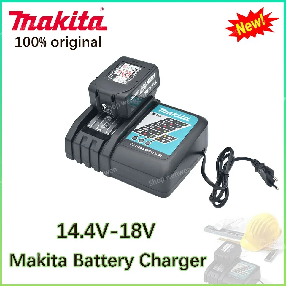 

Makita Charger 14.4V 18V Original DC18VRC Battery Charger Makita 6000mAh BL1830 BL1430 BL1860 BL1890 Tool Power Charger USB Prot