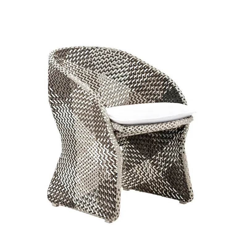 Creative Furniture Art Villa Hotel Rattan Sofa Chair Engineering Rattan Table and Chair Combination