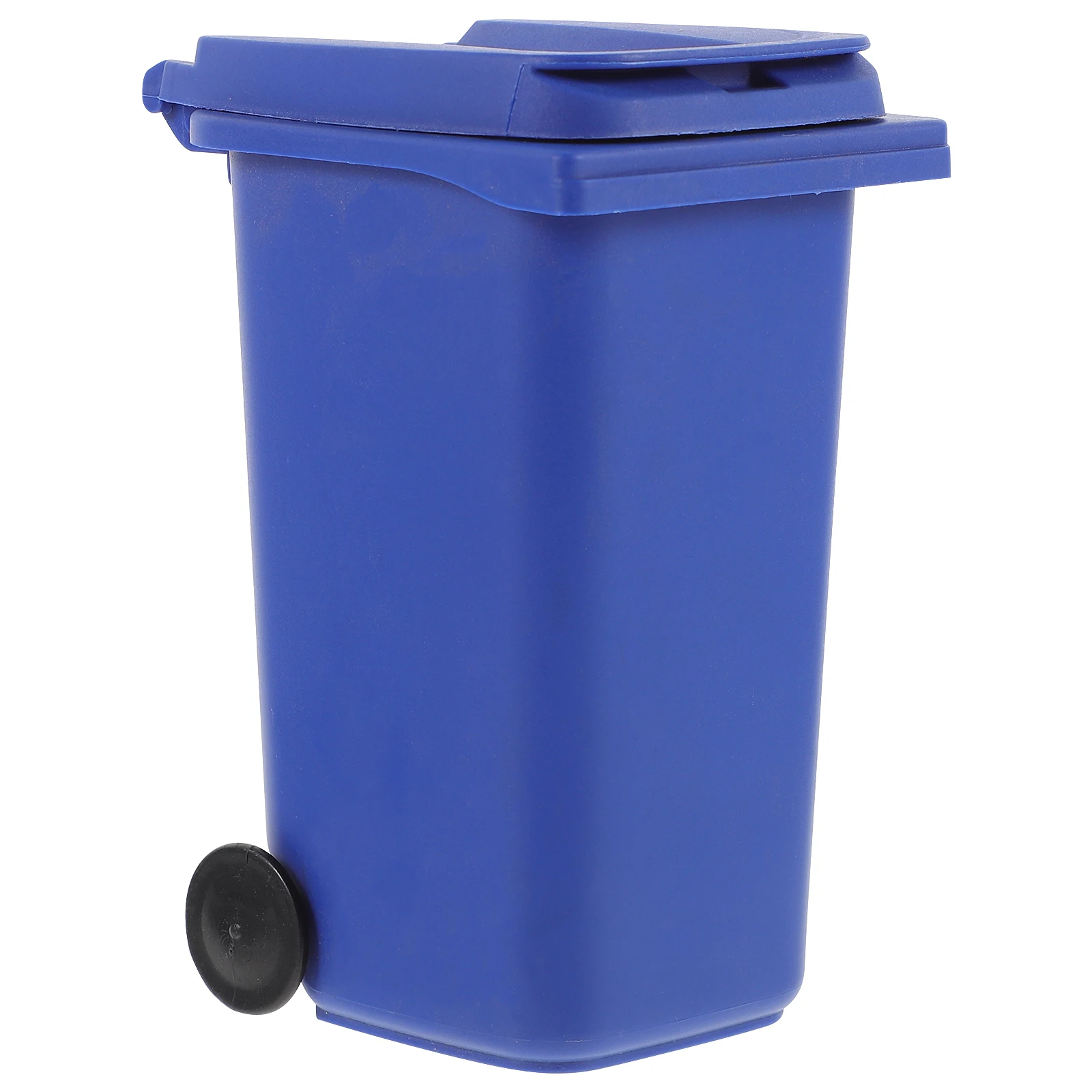 

Desktop Plastic Trash Can Small Container Blue Waste Bucket for Home Office Desk Garbage Bin Storage Pen Stand Mini
