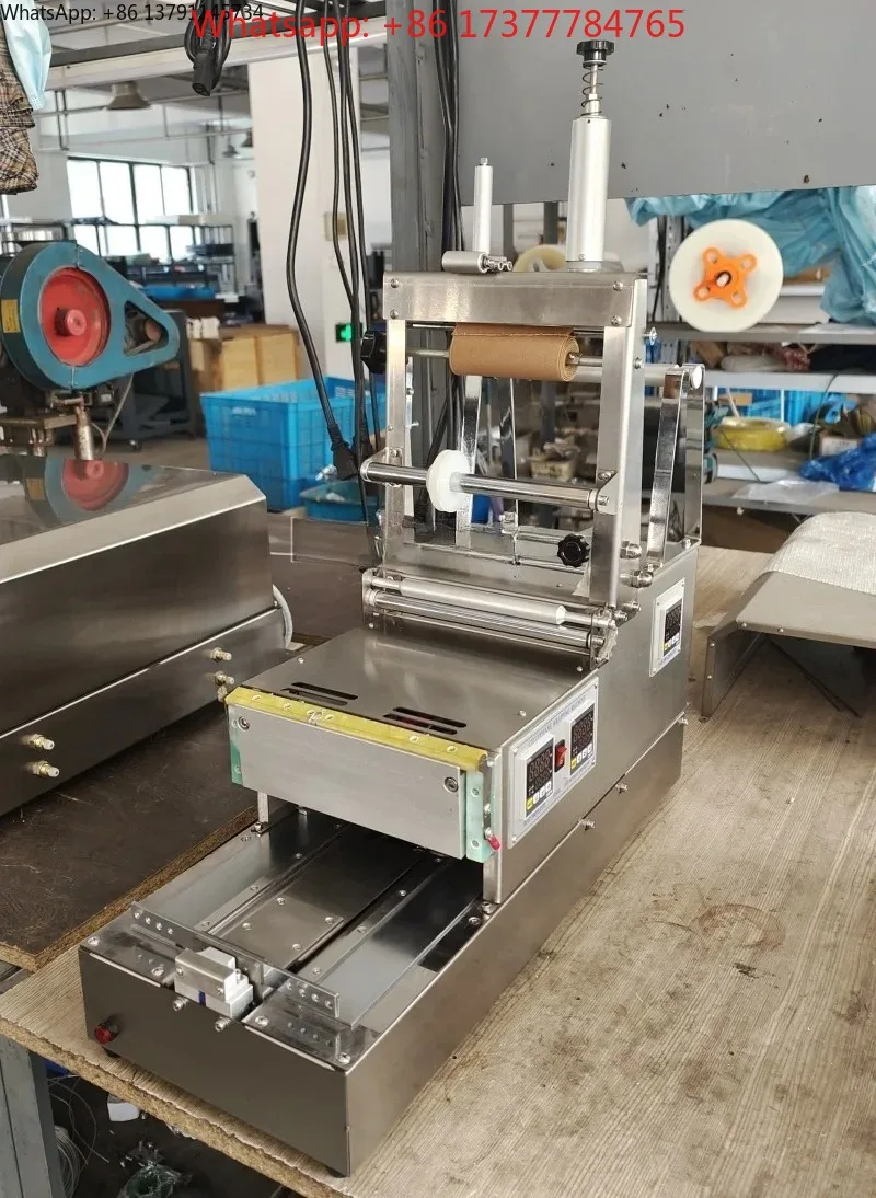 110V/220V For Small Cosmetic Box Cellophane Wrapping Machine For Cream, Essential Oil, Soap Film Wrapping Machine