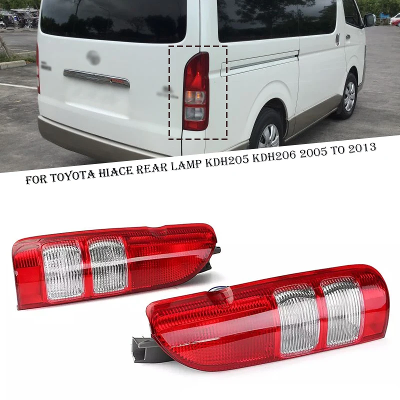 Tylna lampa samochodowa, światło stop, światło kierunkowskazu do Toyota Hiace HiAce Commuter 2005-2019, zamiennik, akcesoria samochodowe