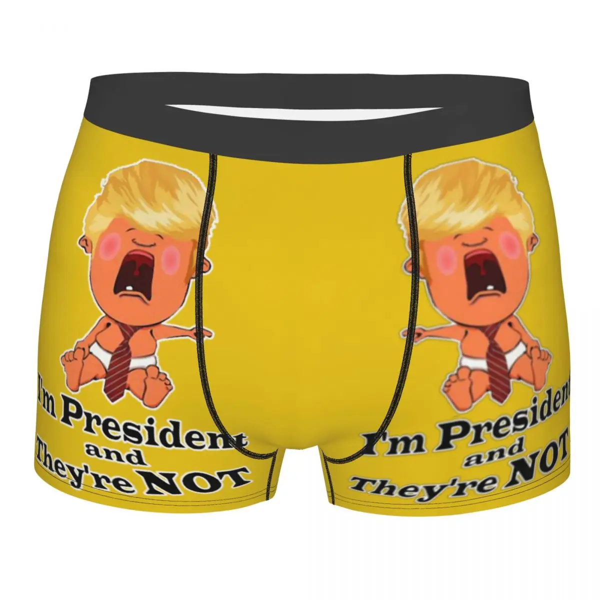 

Donald Trump Cartoon Man's Underwear, Highly Breathable printing Top Quality Gift Idea