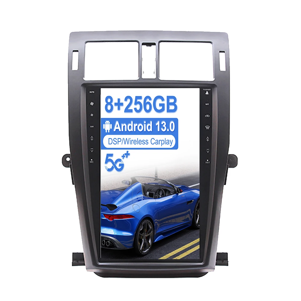 13.6 inch Android 13 Vertical Screen For Toyota Crown 2010 - 2013 Car Radio Multimedia Stereo Video Player GPS Head Unit Carplay