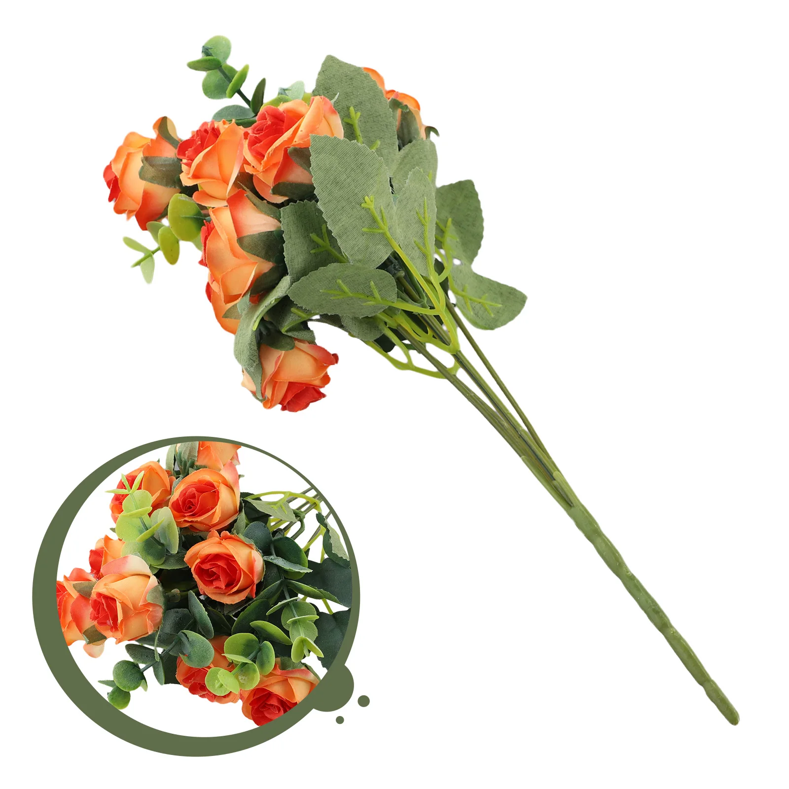 

Brand New Artificial Plant Silk Flower Wedding Rose Bouquet Artificial Flower Home Decoration Simulated Flowers