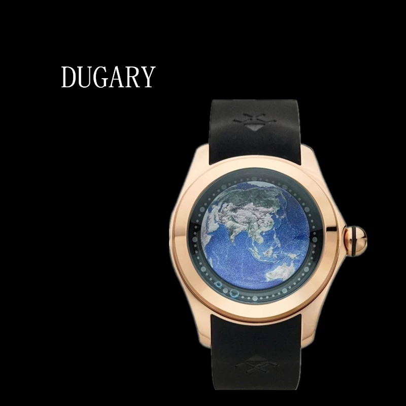 DUGARY Men\'s automatic mechanical watch waterproof fashion business for men Wristwatches bubble glass elegant Relogio Masculino