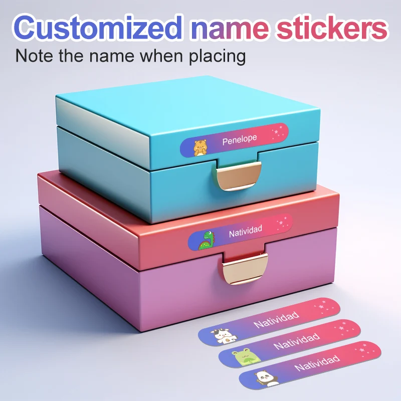 Personalized Custom Name Stickers Waterproof Labels for Water Bottles,Cups,School Supplies-Durable Kids Stationery & Home Decor