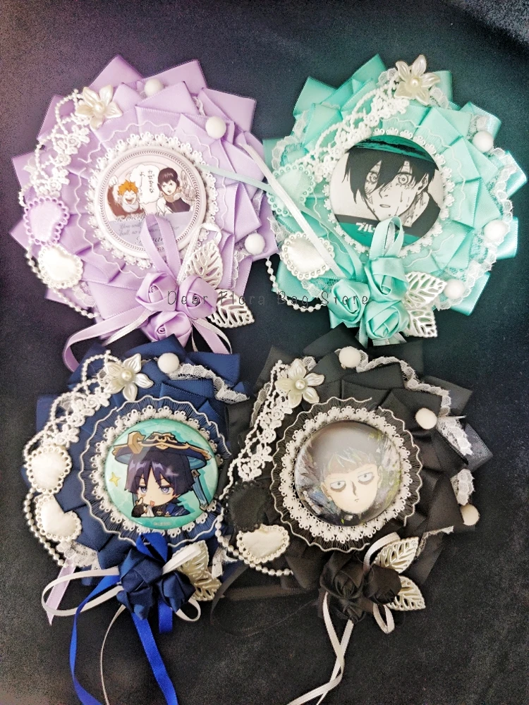 Niedliche Schleifenrosette Itabag Abzeichenständer Handgemachtes DIY 55-60mm Pin-Tablett-Basis Anime-Abzeichen ‌ Halter für Itabag-Dekorationseinsatz-Zubehör – Detail 12