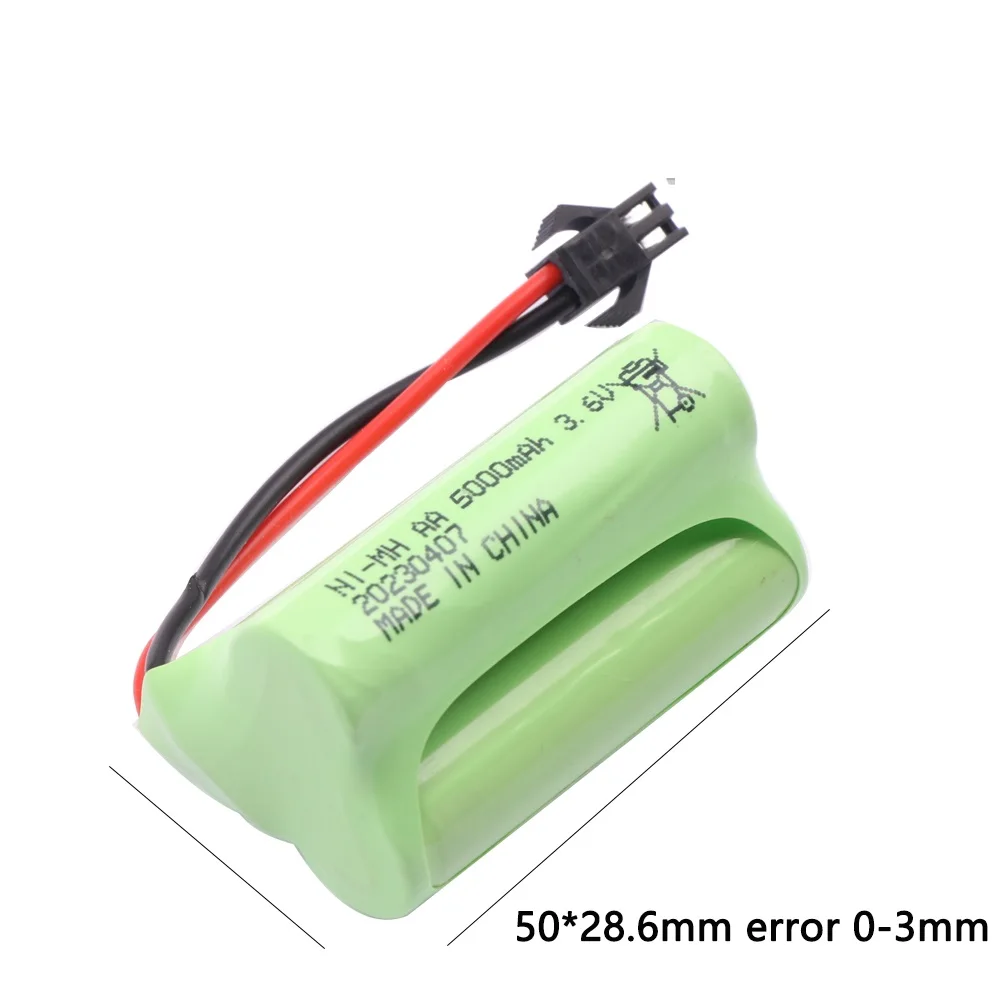 T Model 3.6V 5000mah NiMH Battery For Rc toy Car Tanks Trains Robot Boat Gun Ni-MH AA 3.6v High capacity Rechargeable Battery