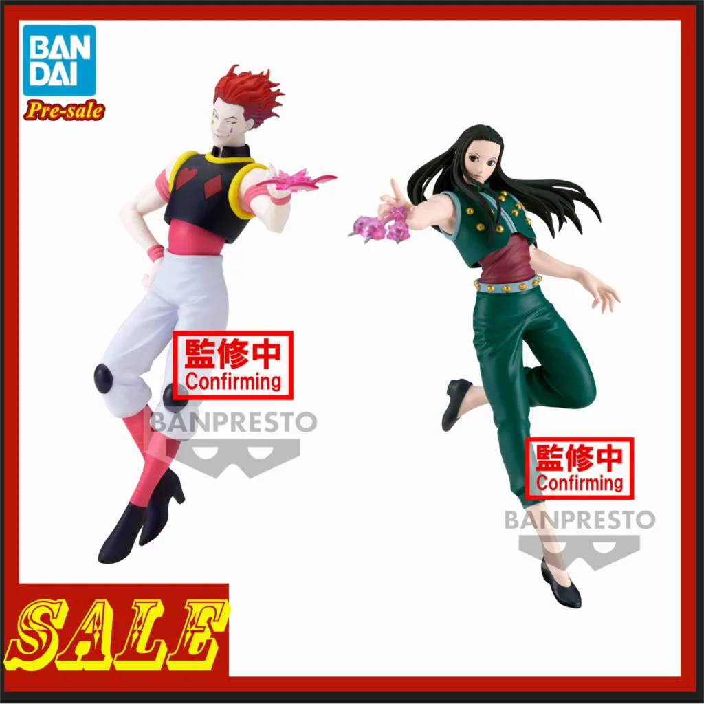 

Original BANDAI Hunter × Hunter Hisoka Illumi Zoldyck Vibration Stars Anime Action Figure Toys Banpresto PVC Model Xmas Gift