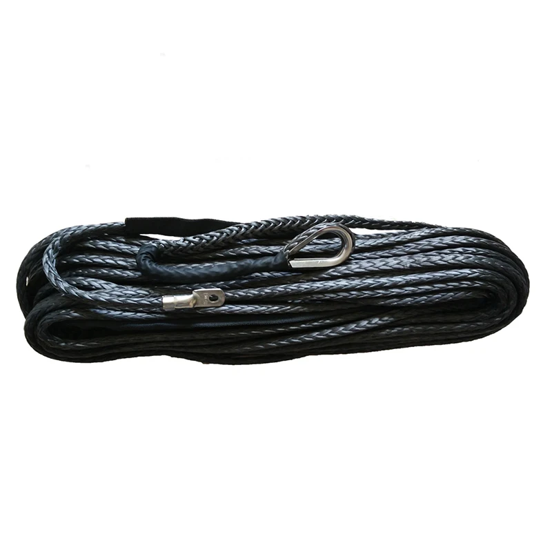 10mm * 50m Winch Line, Towing Rope, Synthetic UHMWPE Fiber , Plasma Cable for 4X4 Offroad