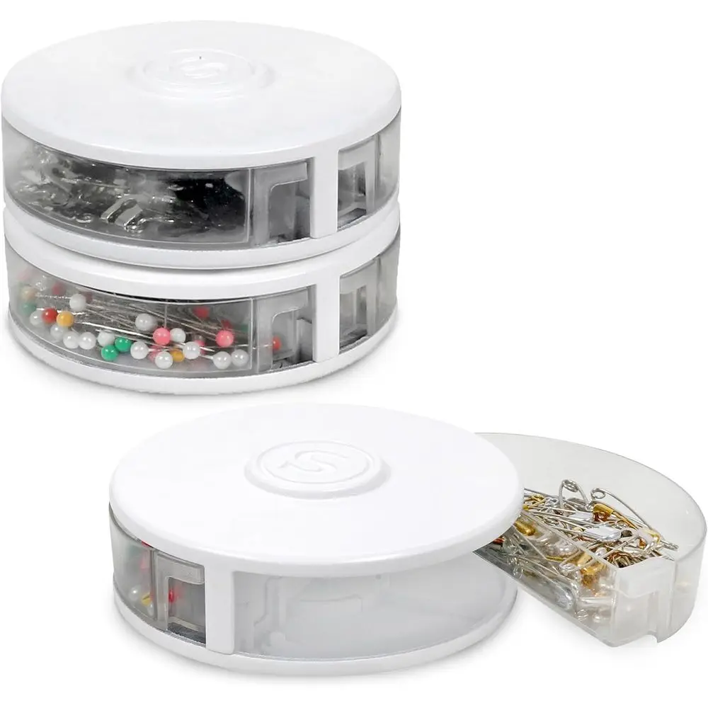 منظم مفاهيم SINGER الصغيرة - منظم بلاستيكي شفاف للخياطة والتطريز وتنظيم غرفة الحرف اليدوية وتسجيل تخزين قابل للتكديس