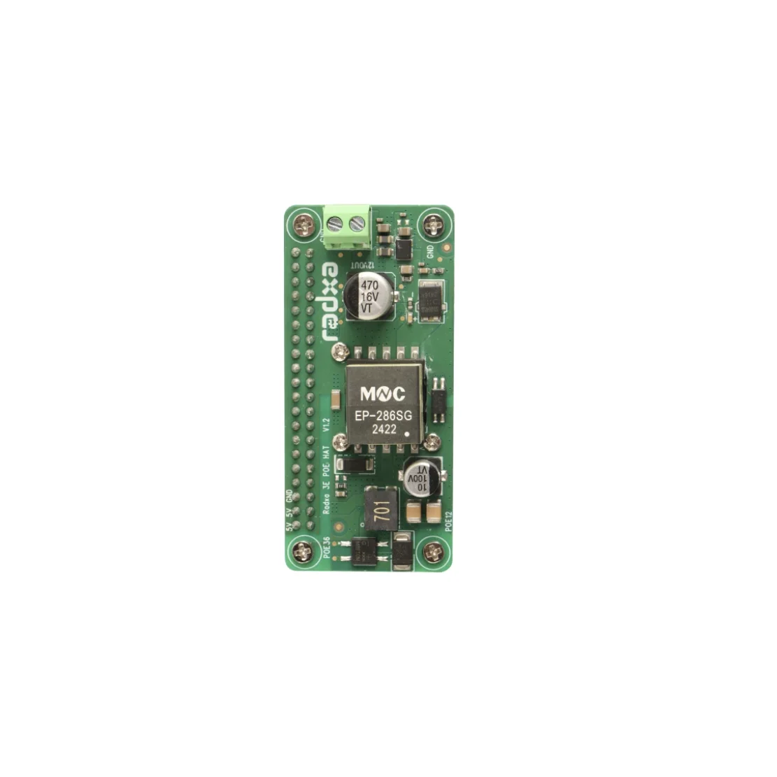 ZERO 3E PoE HAT, Designed for Radxa ZERO 3E, Easy to Install and Remove