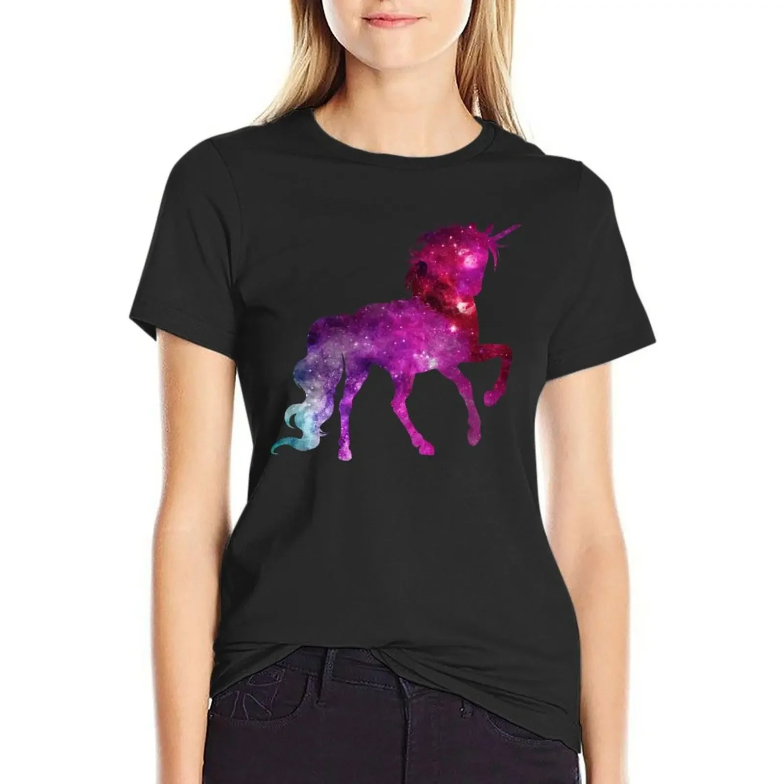 

Unicorn Sparkle Space Galaxy T-Shirt tees oversized t-shirts for Women graphic tees