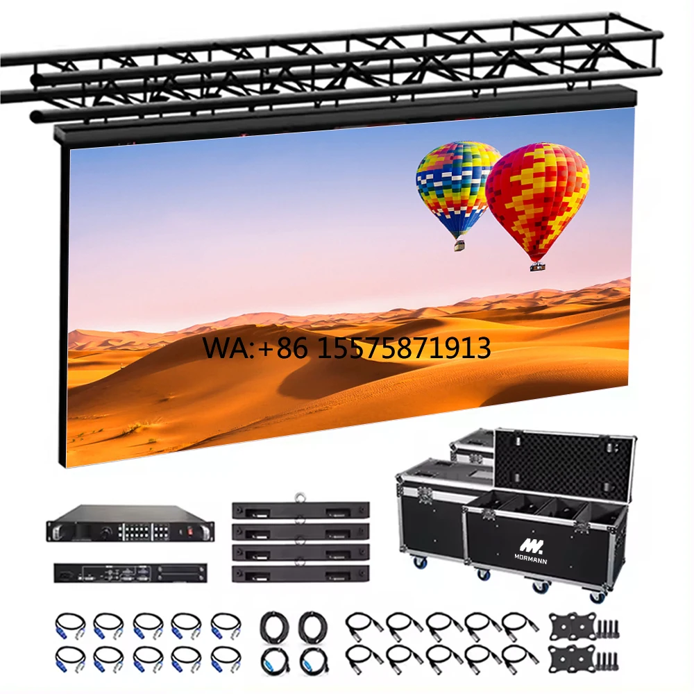 High Resolution Digital Full Color P3.91 Waterproof Screen Panel Custom P2.6 Led Display Rental Indoor