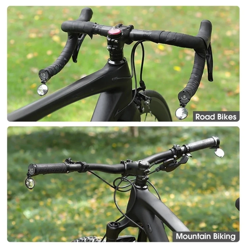 Hot Selling Bike Rearview Mirror Universal Adjustable Convex Mirrors Rotate Handlebar End Mirror MTB Road Bike Accessories
