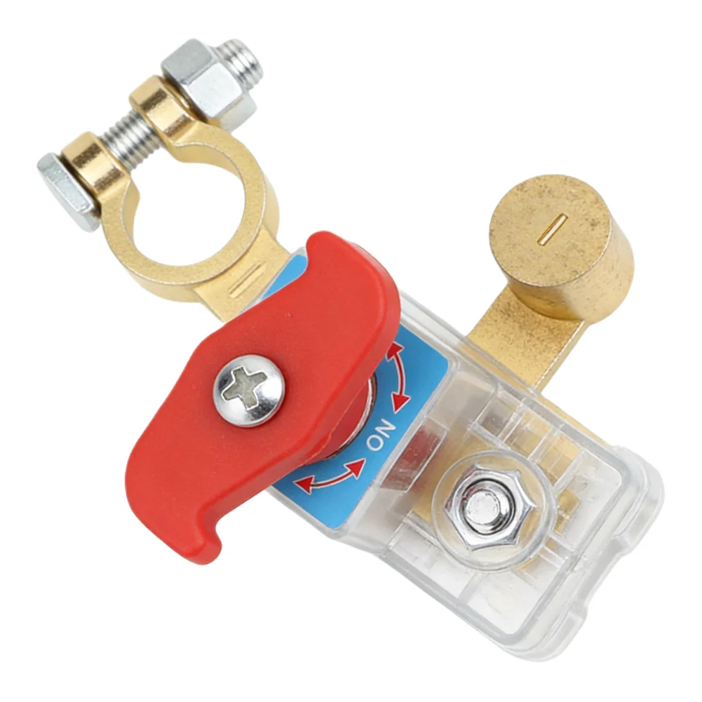 For Long-term Storage Silver Battery Isolator Battery Switch Power Disconnect Plastic And Copper Materials Prevents Power Loss