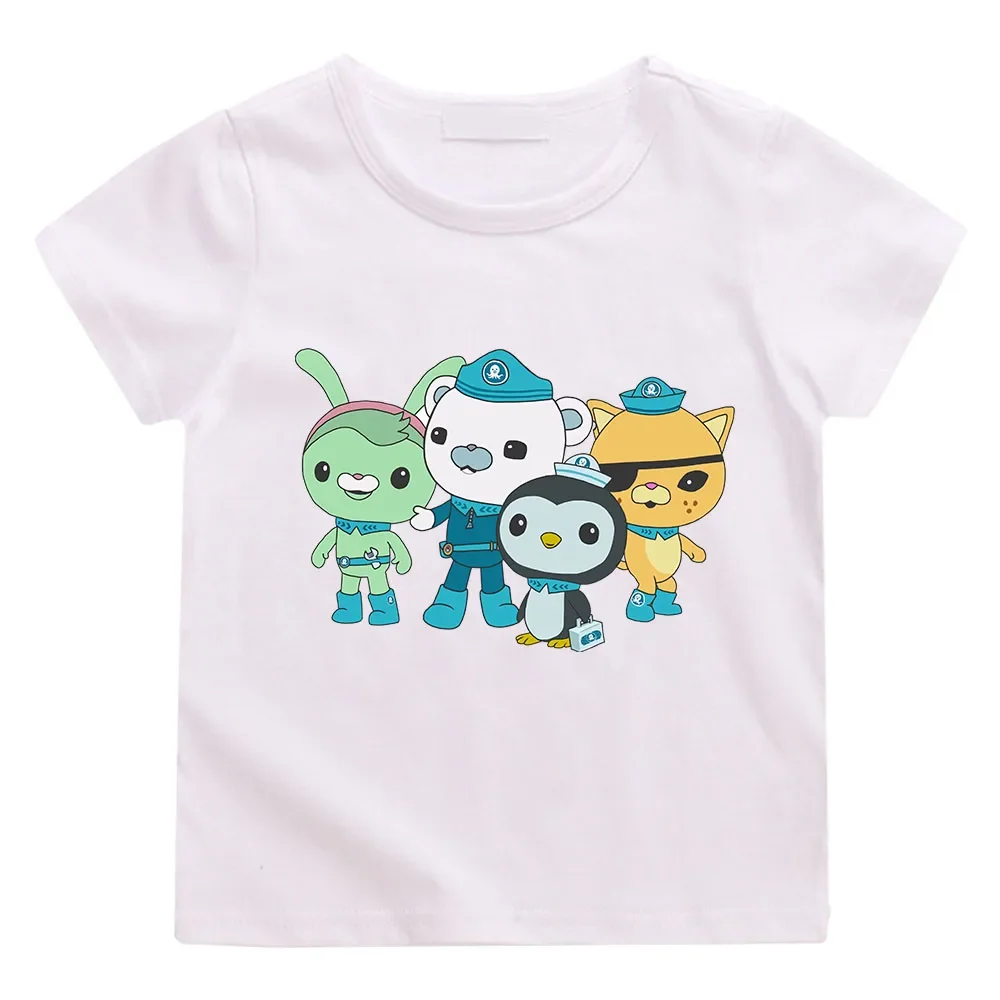 The Octonauts Cartoon Print Anime T-shirt 100%Cotton Cute 2026 New Tee-shirt Children Camisetas Clothes TeesTop Kawaii Versatile