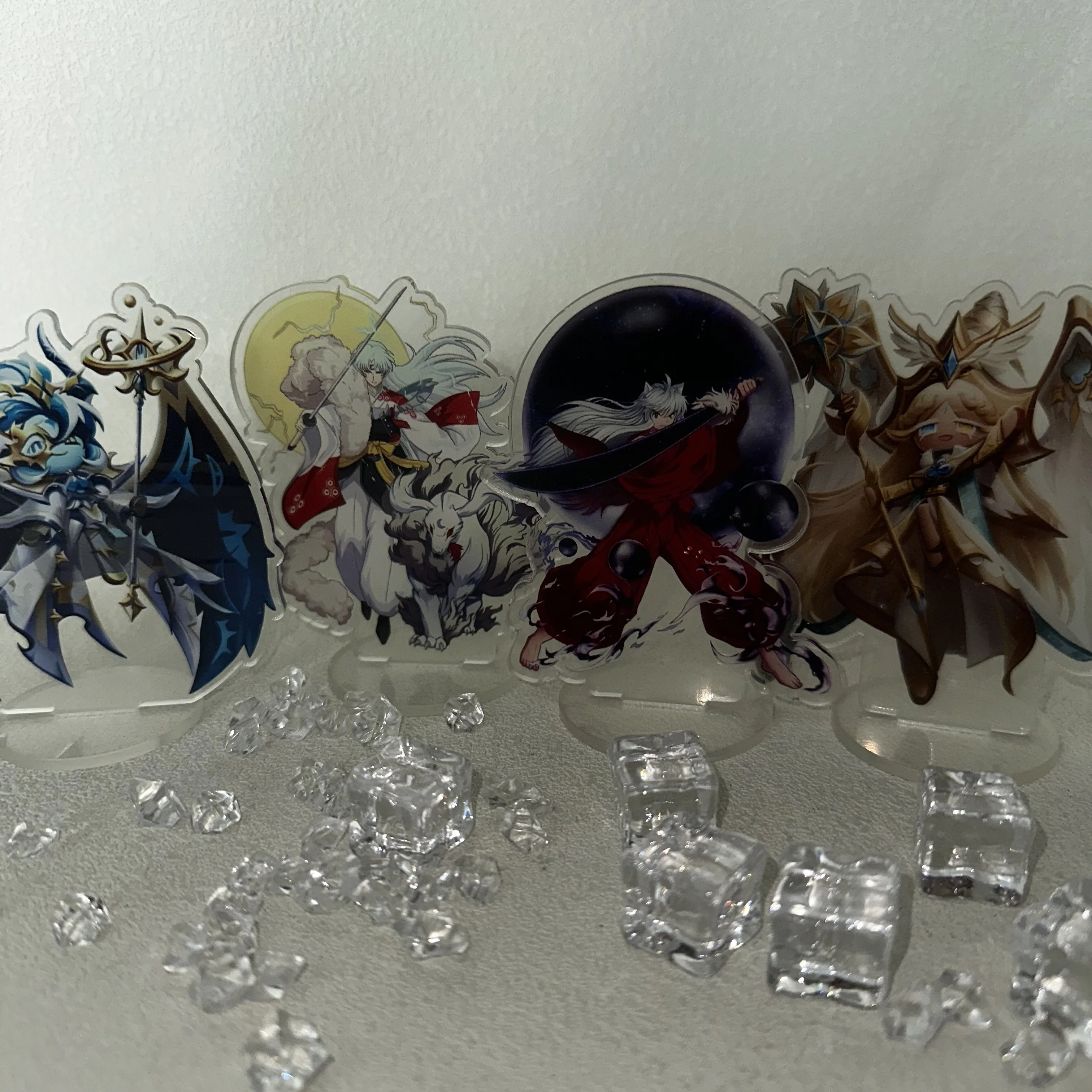 Anime Inuyasha 10cm Fashion Acrylic Stand, Miroku, Easter Decor for Office Desk, Shelf Display and Fan Memorial keychain