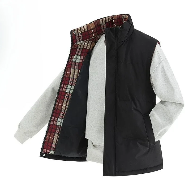 

Men's Winter 2025 New Couple's Thermal Insulated Vest Thickened Cotton Waistcoat for Outdoor Activities Cold Weather
