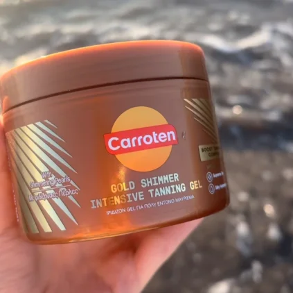 Crema de loción bronceadora de bronce zanahoria, Gel bronceador intensivo con brillo dorado, belleza hidratante para playa y verano, cuidado corporal negro