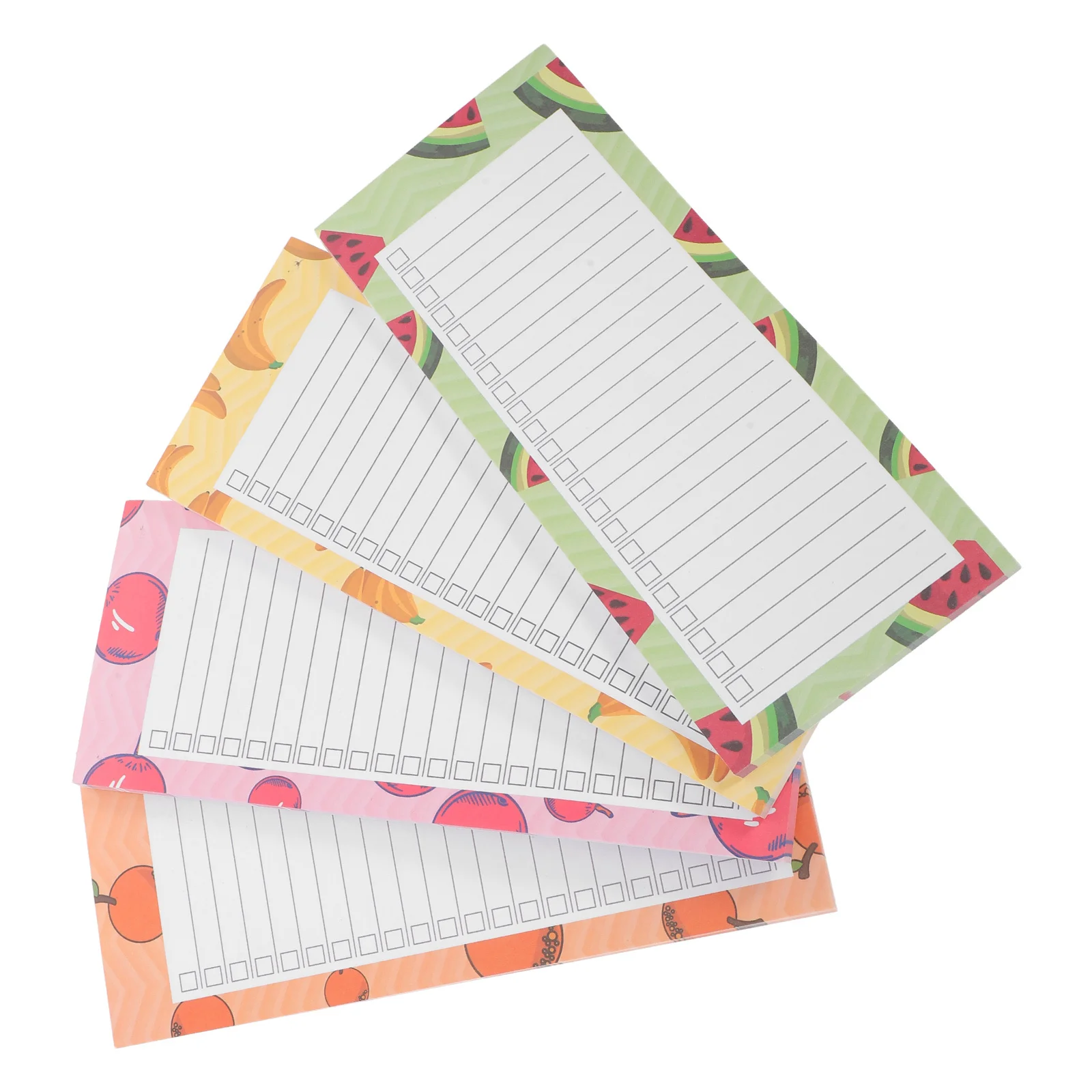 4Pcs Refrigerator Grocery List Notepad Magnetic Fridge Pad with Detachable Sheets Memo Pad for Kitchen Office Home Planning Use