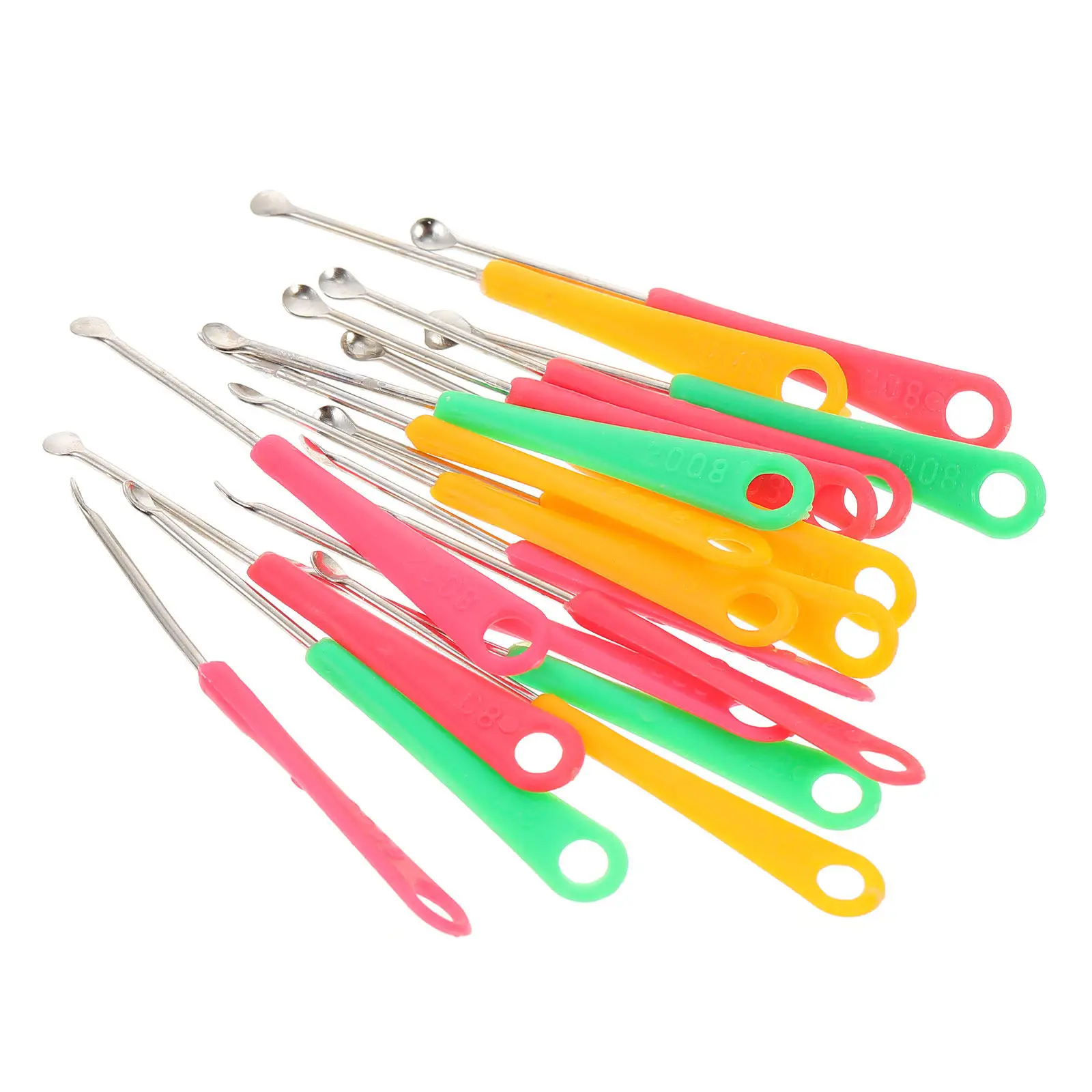 200Pcs Ear Wax Removal Tools Ear Cleaning Spoons High Quality Stainless Steel Rust Proof Non Slip Ergonomic Design for Safe Home