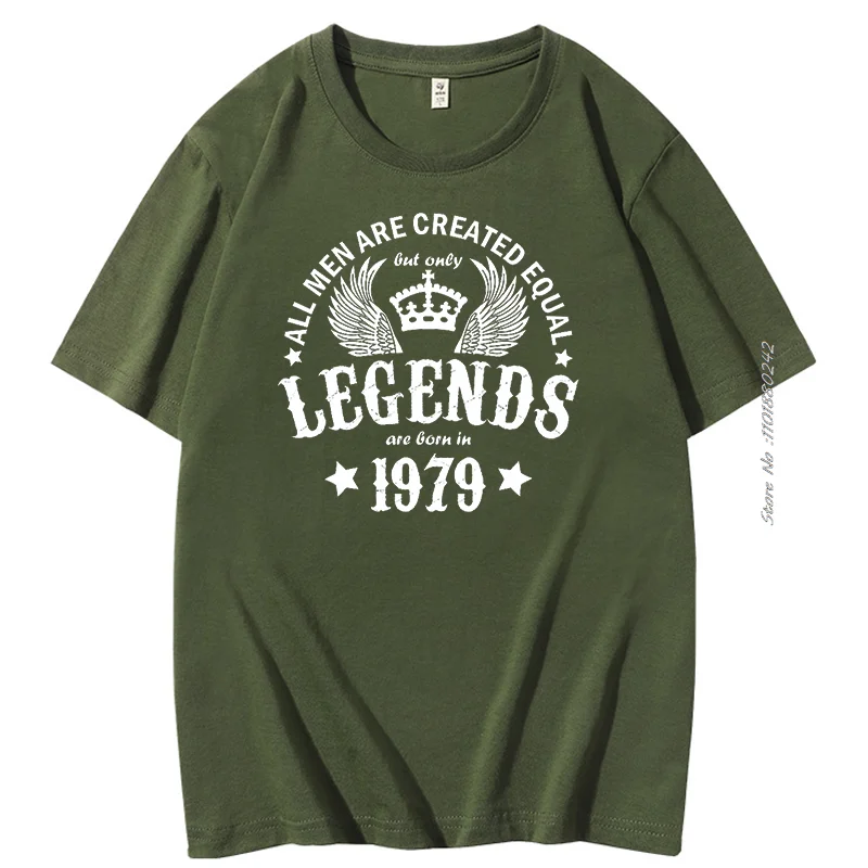 Born In 1979 Graphic T Shirts For Sale By All Men Are Created Equal Cotton T-shirt Summer Harajuku men's Short Sleeve t-shirt