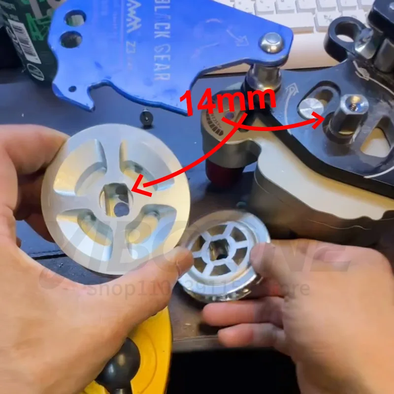 9-11MM Rope Wheel CNC High Quality Lift Ascender Accessory for AWAH Z3 Electric Lift Device , 1pcs