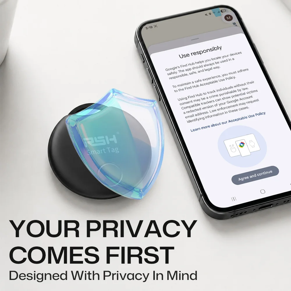Bluetooth Smart Tag Item Locator Anti‑Lost Finder Compatible with Google Find Hub Mini Tracker for Car Key Wallet Suitcase Bag