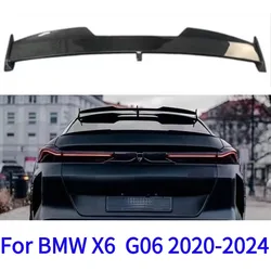 Per BMW X6 X6M G06 F96 2020 -2024 carbonio Fibe auto tetto posteriore finestra tronco coperchio Spoiler ali nero esterno Tuning accessori