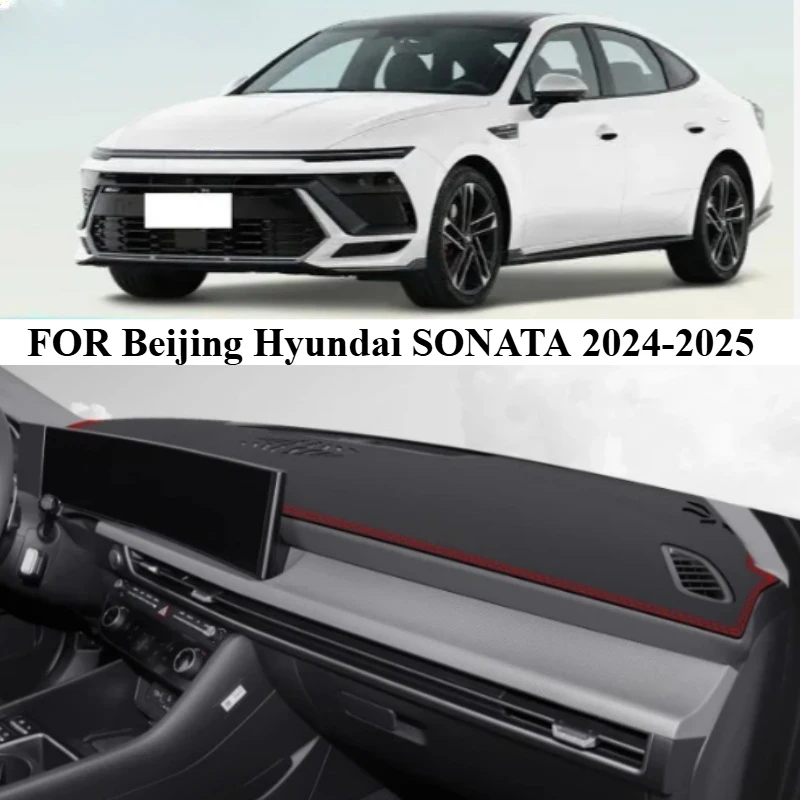 FOR Beijing -Hyundai SONATA 2024-2025 Car Dash Mat Dashmat Dashboard Mat Cover Sun Shade Dash Board Cover Carpet  Accessories