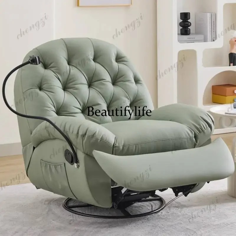 Single Green Electric Recliner Sofas Design Cheap European Quality Living Room Sofas Luxury Modern Woonkamerbanken FurnitureDD18