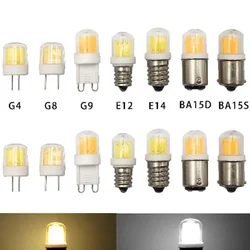 Mini lâmpadas e candelabro do halogênio, tampa de vidro, cerâmica, 5W, espiga, BA15D, BA15S, E11, E12, E14, G4, G8, G9, substitua 45W, 110 V, 220V