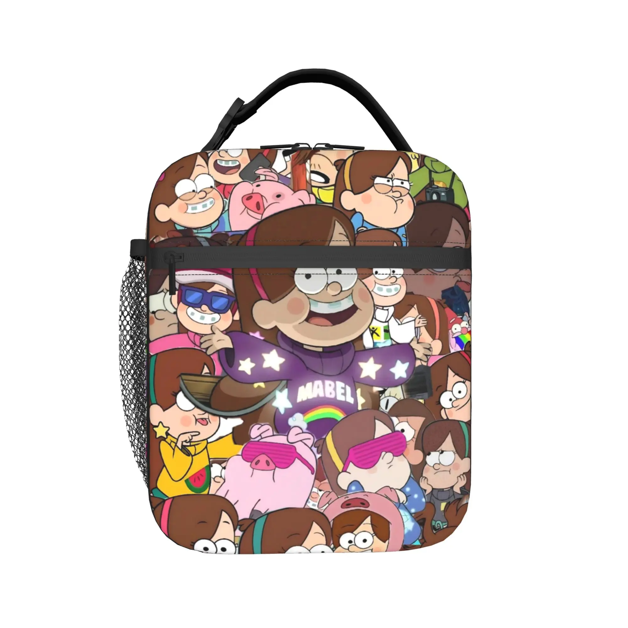 G-Gravity Falls Merch Insulated Lunch Bag For Office  Food Storage Bag Portable Cooler Thermal Lunch Boxes