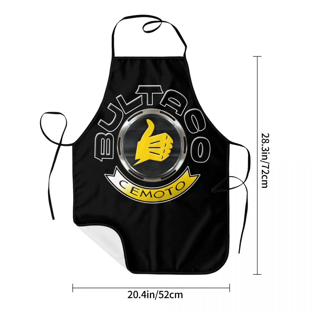 Bultacos Alpina Motorcycles Apron Chef Cooking Tablier Sleeveless Bib Kitchen Cleaning Pinafore for Women Men Gardening