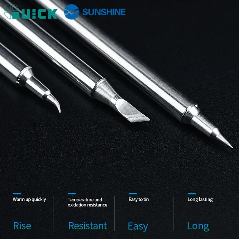 Original QUICK TS1200A Lead Free Soldering Iron Tip, TSS02-SK I 0.8C 1C J K 1.2D 3.2D B SK Tips Replacement Set