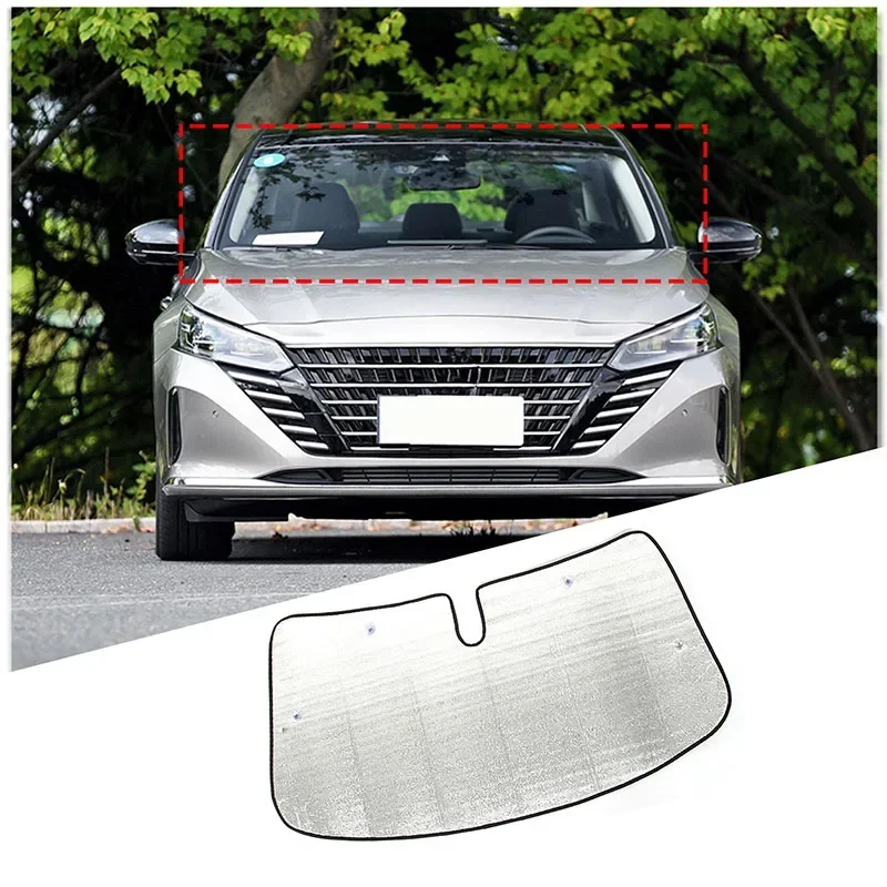 

For Nissan Teana 2018-2023 Aluminum Foil Silver Car Forward Windshield Sunshade Car Solar Protection Pad Car Accessories