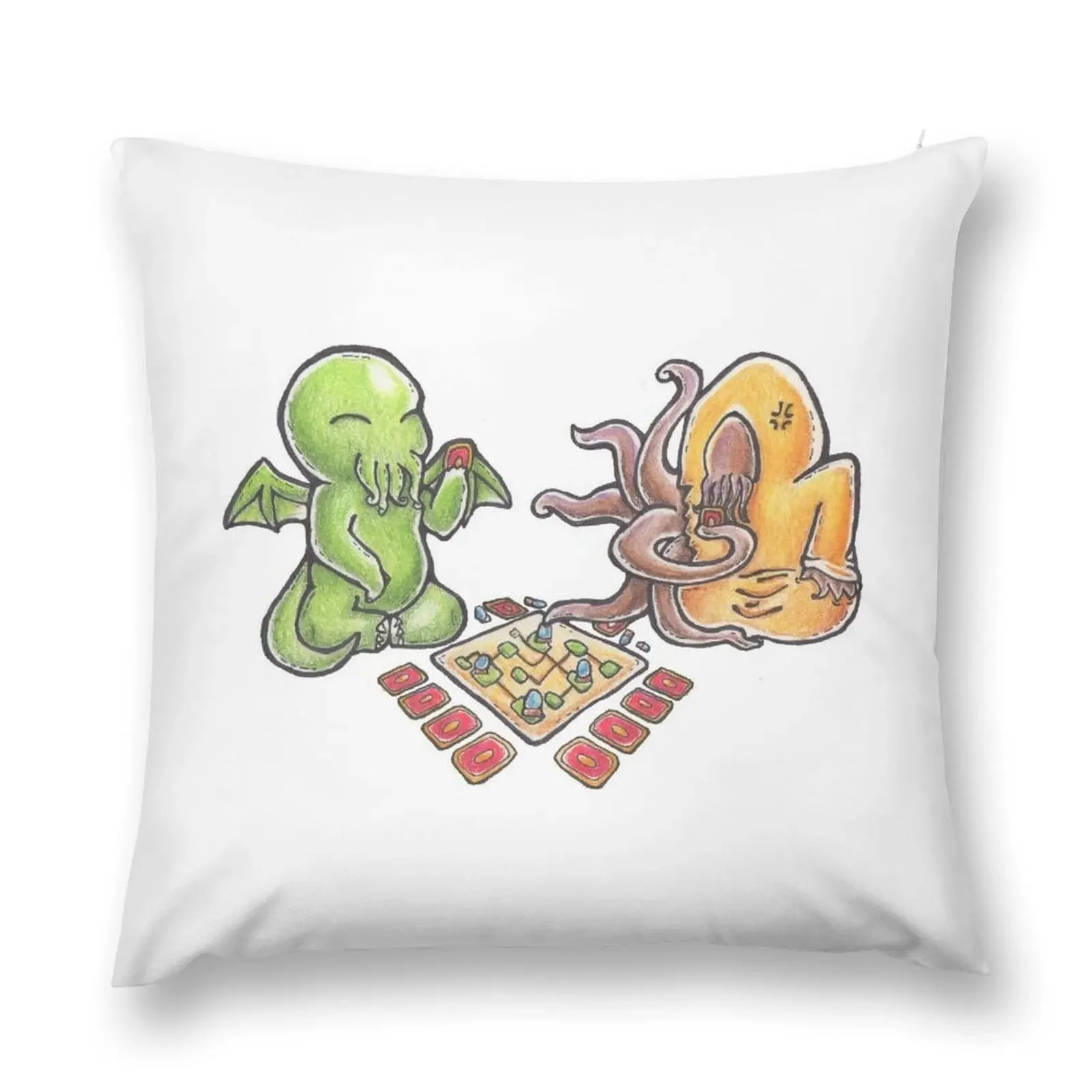 لعبة عائلية ليلية (ملونة) أغطية وسائد مزخرفة لديكور وسادة الأريكة