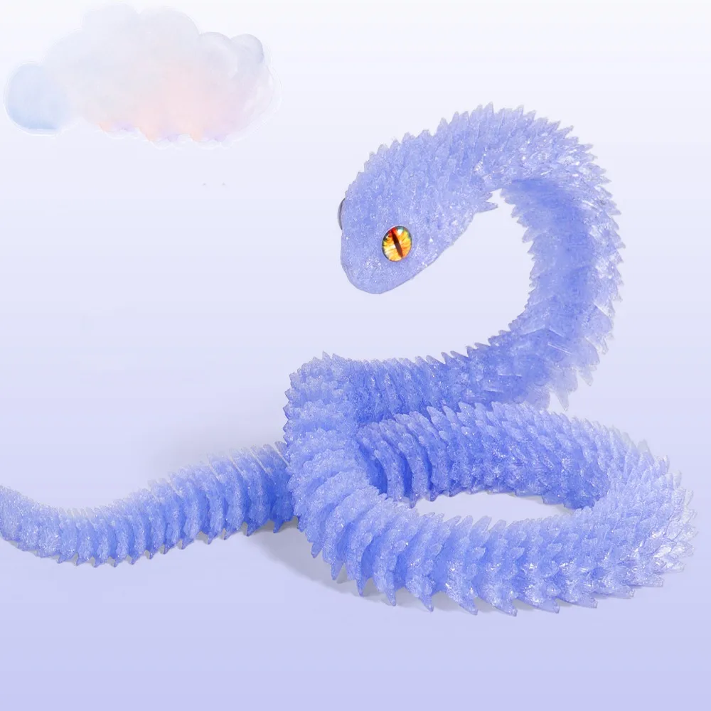 Realistic 3D Printed Snake Multicolor 30/45/60cm Simulated Snake Ornament Home Decor Simulation Simulation Snake Model