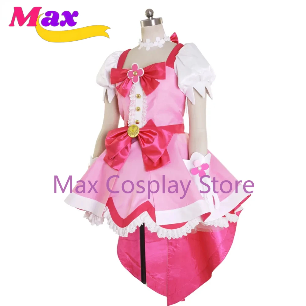 Max Anime Cure Flora Princess Dress Cosplay Costume  Pretty Cure Girl Dress Halloween Carnival