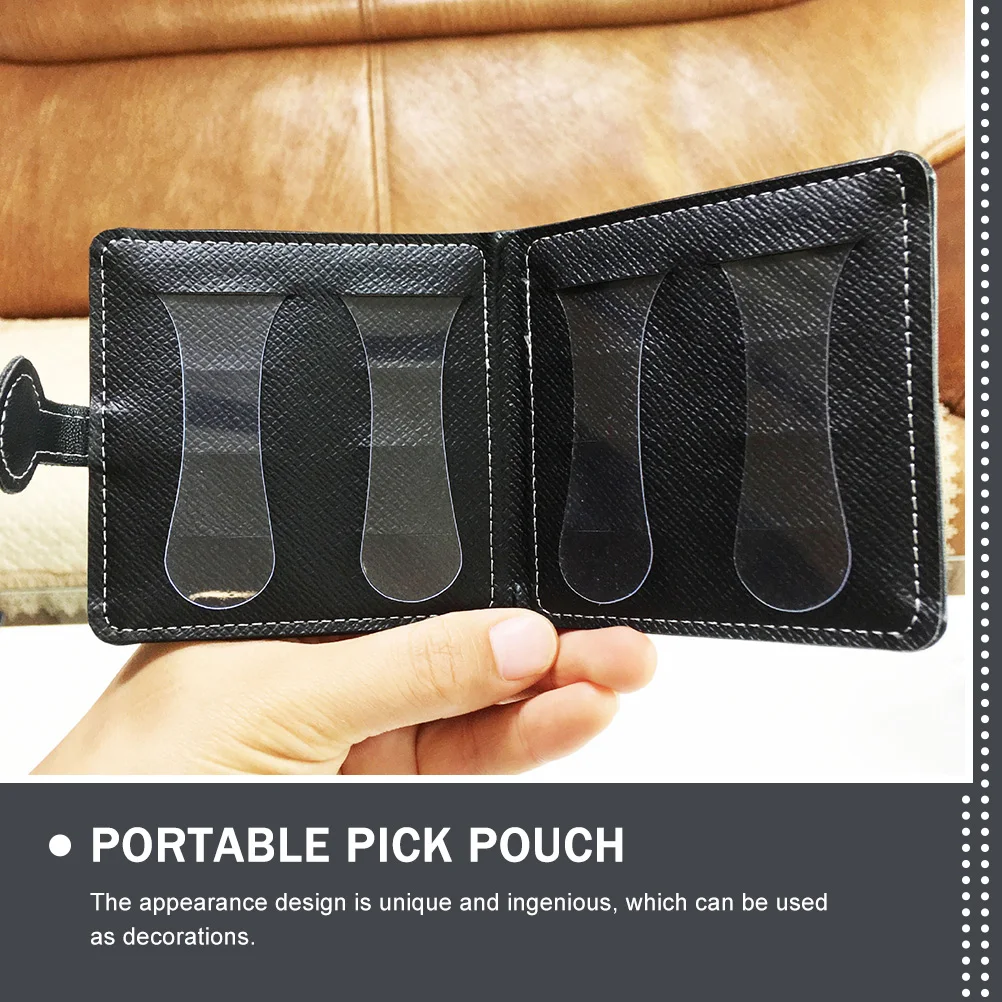

Guitar Bag Durable Portable Compact Size Guitar Pick Holder Portable Pick Pouch ganizer Accessory