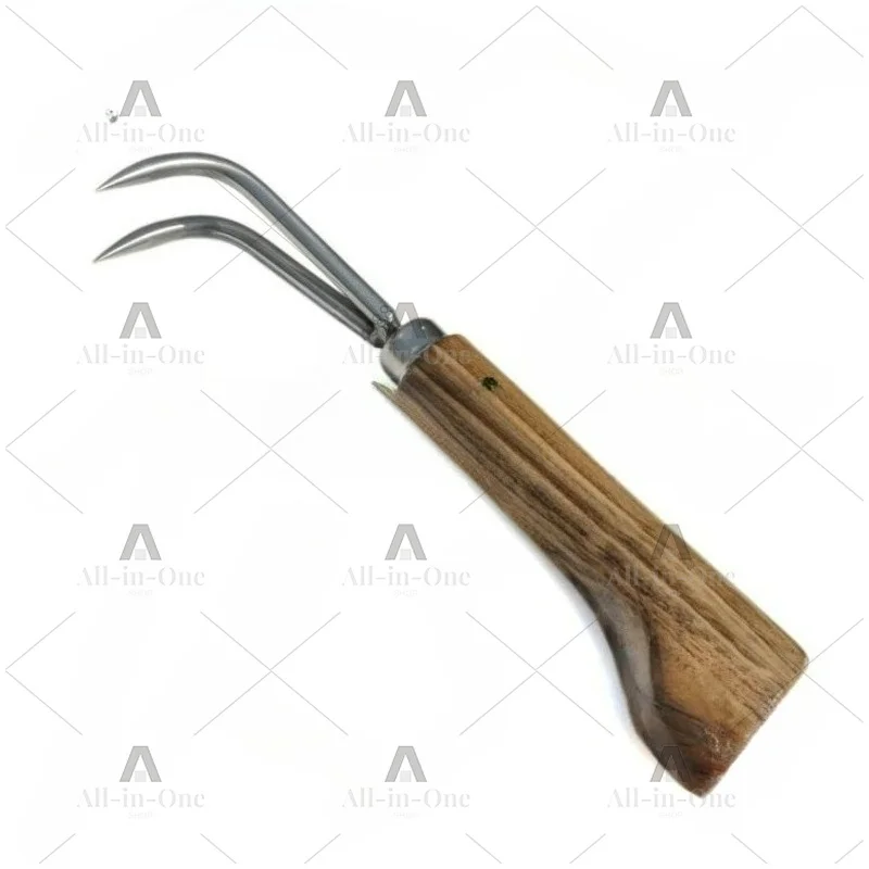 Stainless Steel Bonsai Root Hook Soil Loosening Hook 1/2/3 Prong Repotting Tool