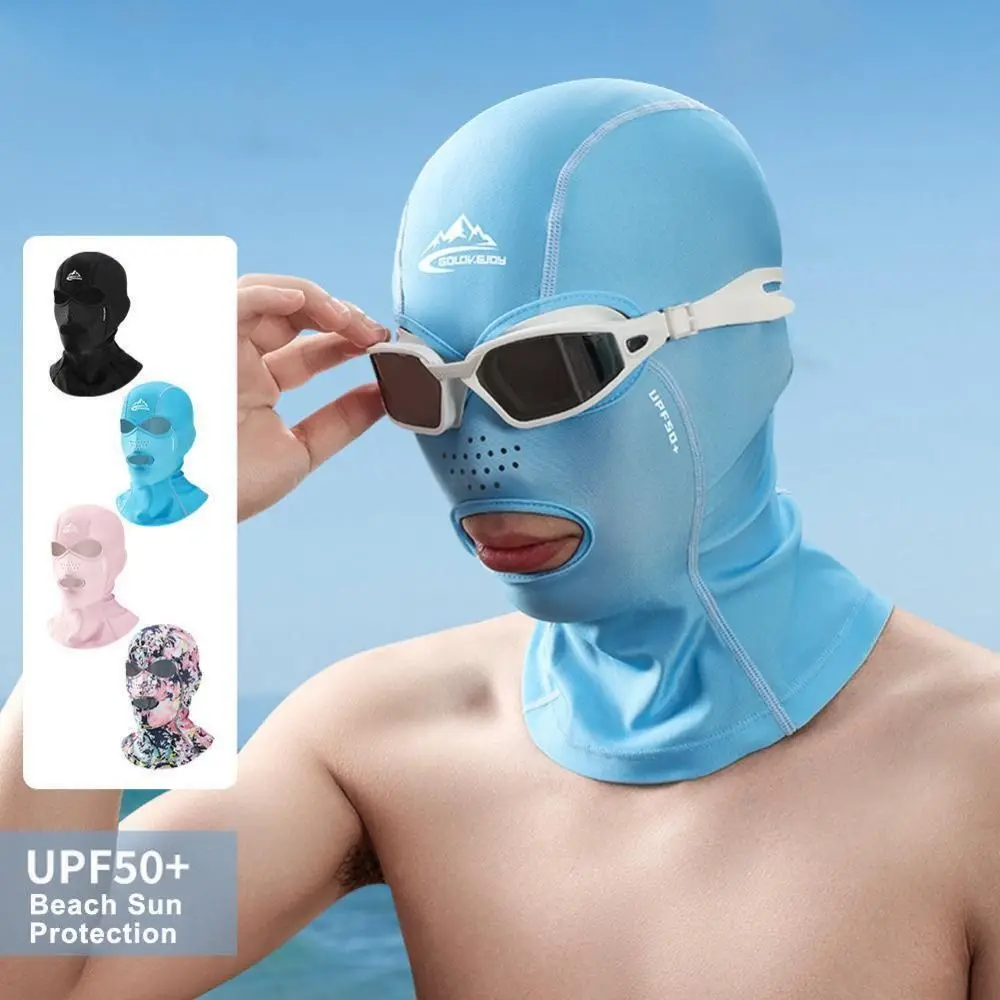 High Quality Polyester Sunscreen headgear Spandex Swimming Accessories Swimming Cap Sunscreen Diving Cap