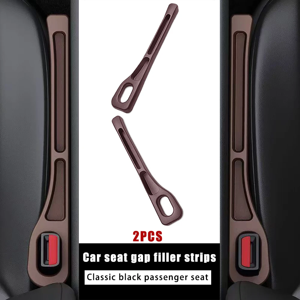 2Pcs Universal Car Seat Gap Filler Leak Proof Plug Strip Car Interior Phone Wallet Key Storage Organizer Car Interior Accessorie