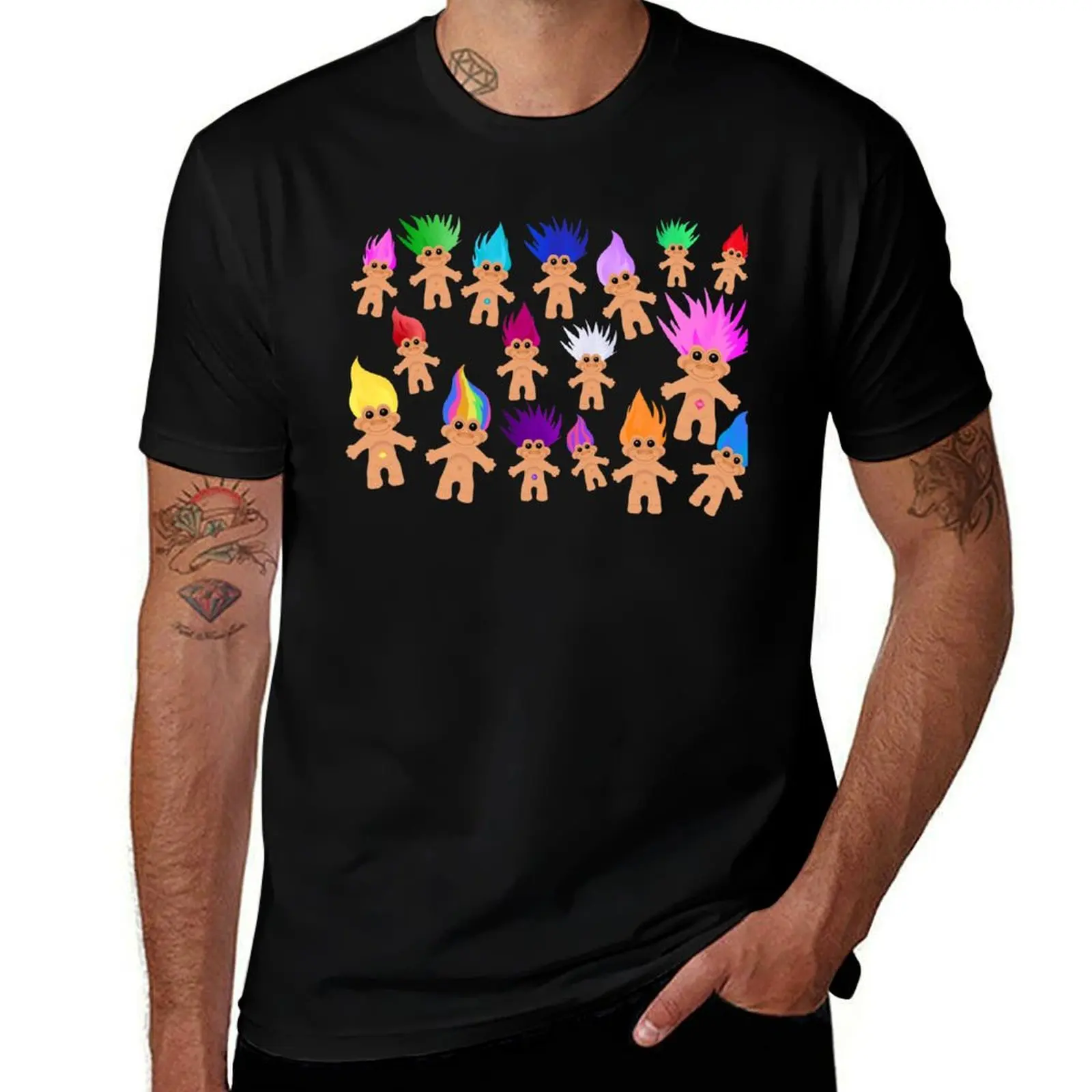 Troll Mania T-Shirt Large Size Casual Short Sleeve Top T-Shirt