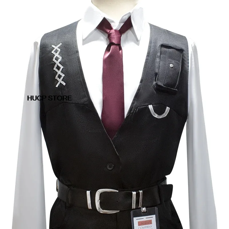 DY20Game Limbus Company Yi Sang Hong Lu Faust Cosplay Costume Black Uniform Cloak Anime Role Play Halloween Carnival Christmas P