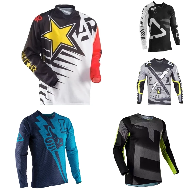 

Downhill Jersey for Motorcycle, FOFING Jersey, MTB, BMX Mountain Bike, Enduro Motocross, Moto Downhill Racing，Cycling Jersey